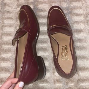 Salvatore Ferragamo Women’s Reed Leather Loafers